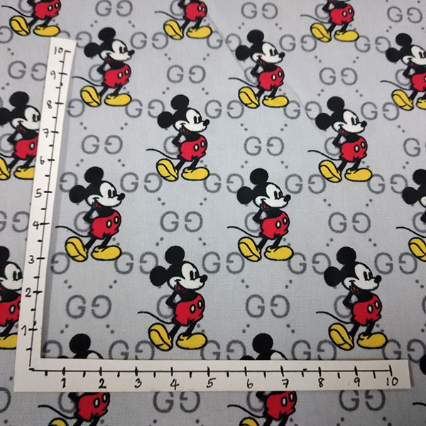 Gucci Luxury Mickey Mouse Fabrics in 9 Colors SYBY526 (软版) for
