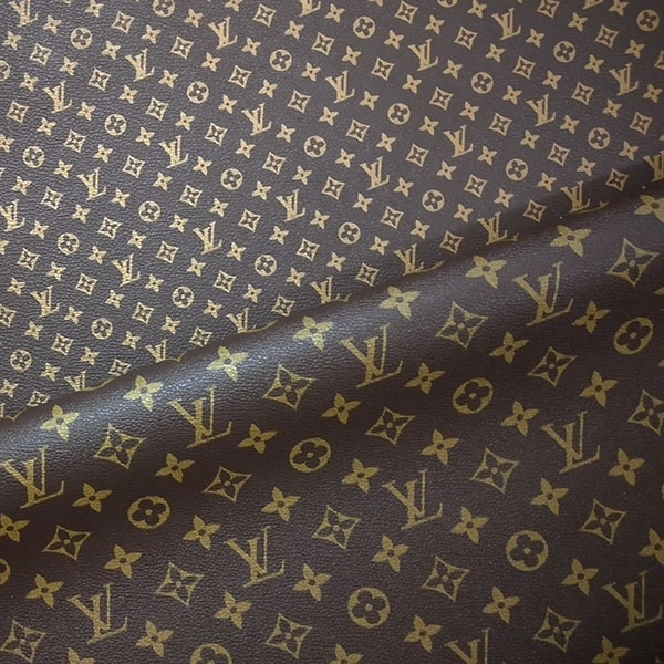Black Louis Vuitton vinyl fabric for car interior, LV leather fabric fo  in 2023