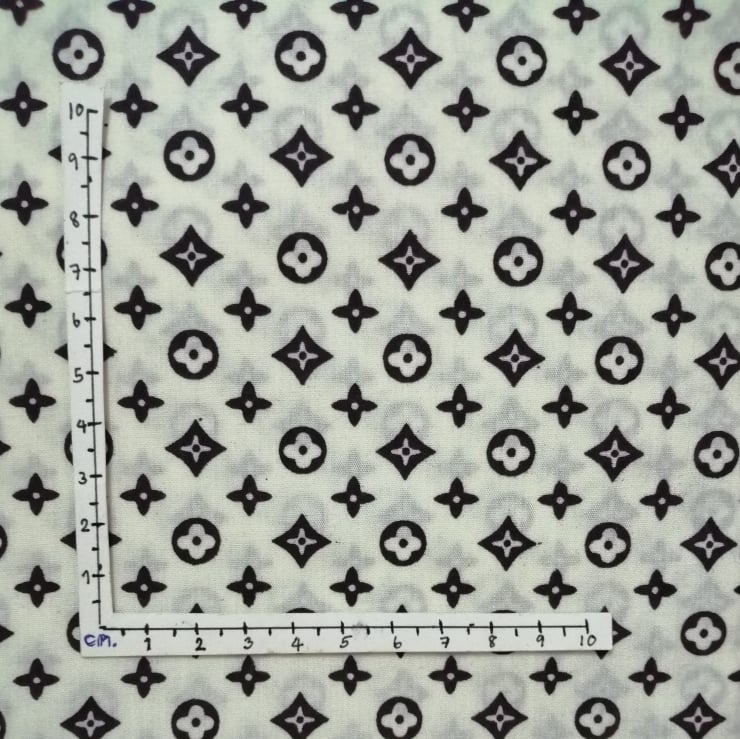 LV Louis Vuitton Designer Classic PVC Artificial Leather Fabric (8801)  Small piece - FabrikAholic