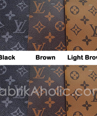 New LV Dark Blue with Light Blue Stripe Design Leather Fabric For Hand –  chaofabricstore