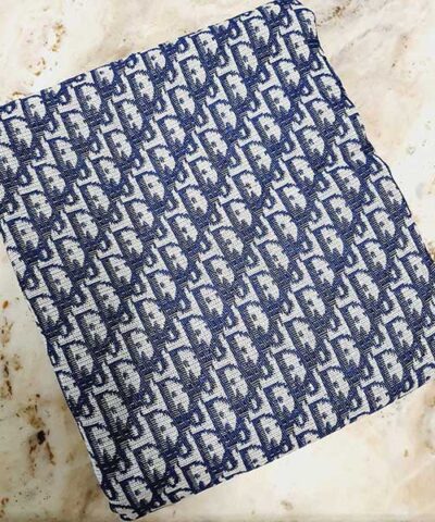 Navy Dior Woven Fabric