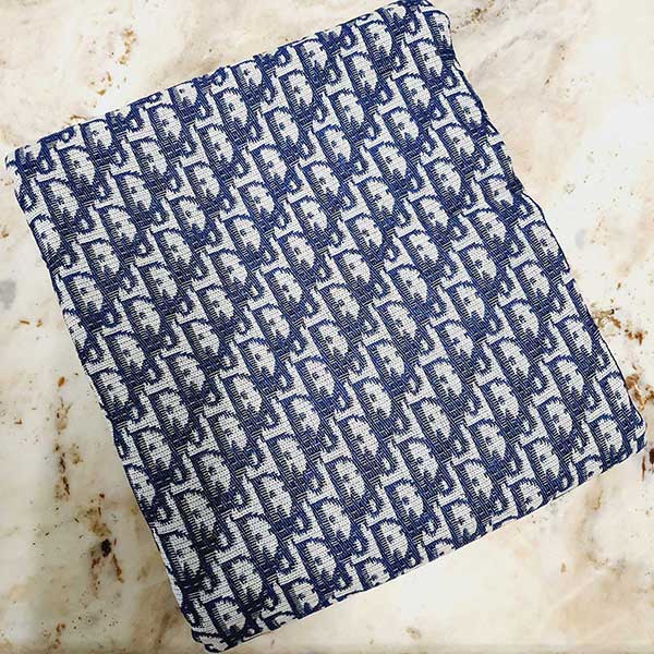 Navy Dior Woven Fabric